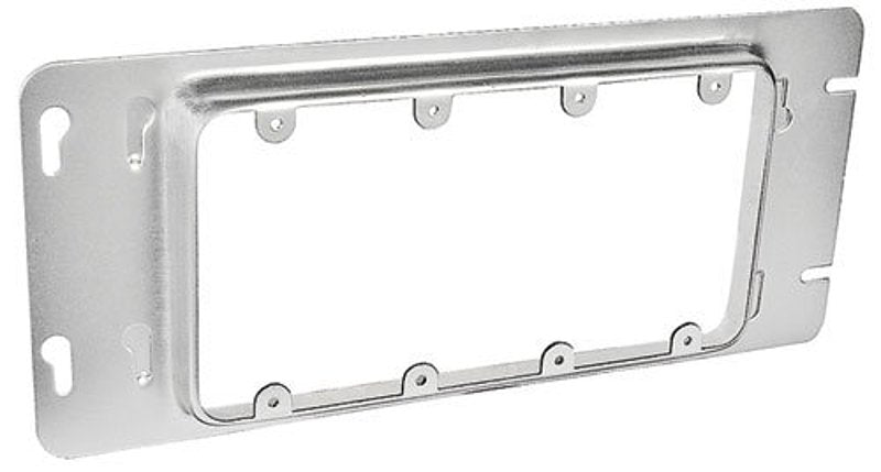 Southwire GBDC-344-UPC Device Ring, 3/4 in L, 4.06 in W, Rectangular, 4-Gang, Steel, Silver, Galvanized