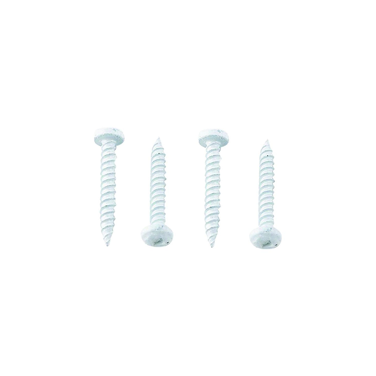 AP Products 012PSQ50W8X1 Pan Head Square Recess Screw, 8 x 1, White, 50/pk