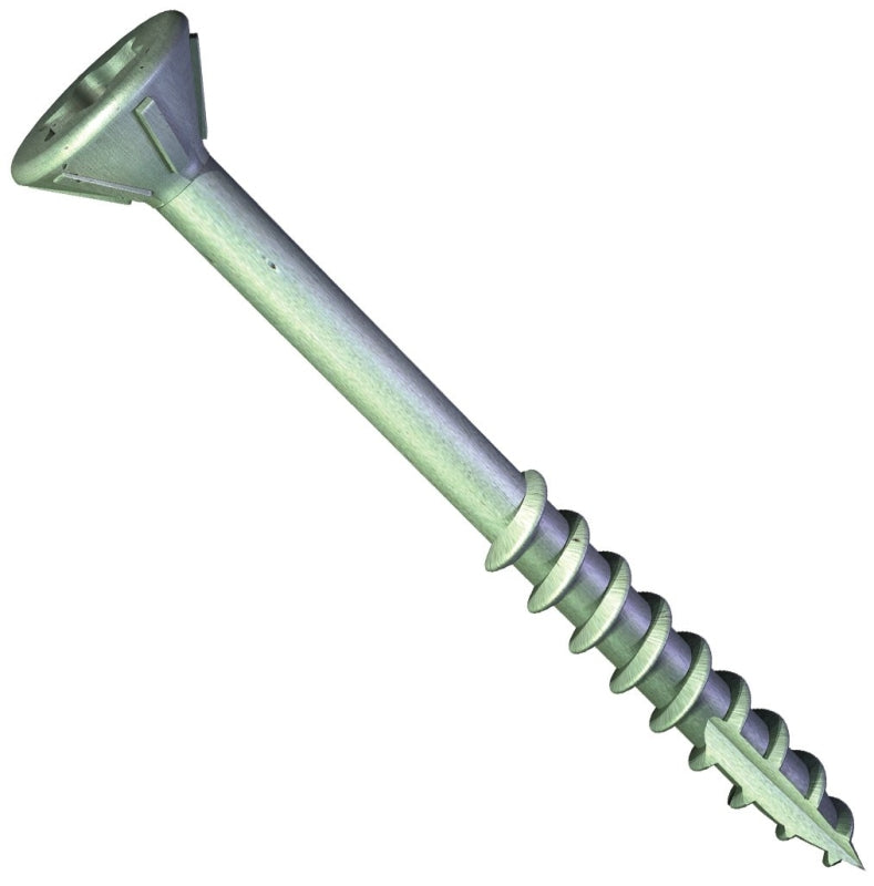 Grabber Construction XG6150G Deck Screw, #6 Thread, 1-1/2 in L, Coarse Thread, Flat Head, QuickGrab Point, Star Drive