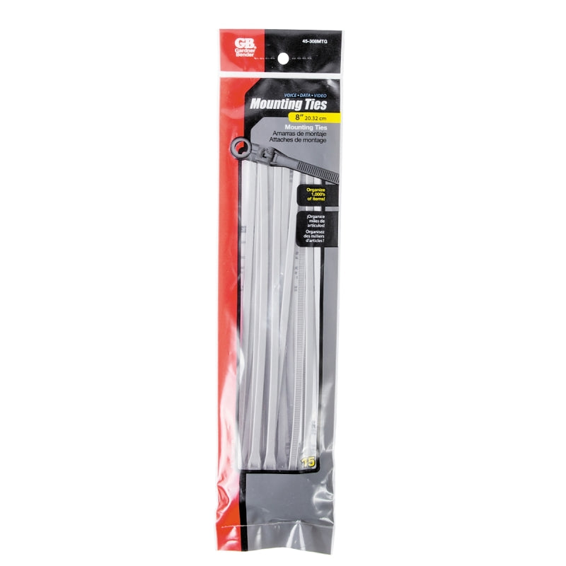 Gardner Bender 45-308MTG Cable Tie, 6/6 Nylon, Gray