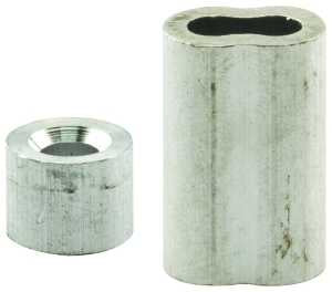 Prime-Line GD 12154 Cable Ferrule and Stop, 1/4 in Dia Dimensions, Aluminum