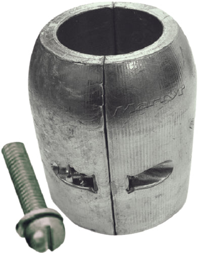 Clamp Shaft Aluminum Anode With Slotted Screw, 7/8″
