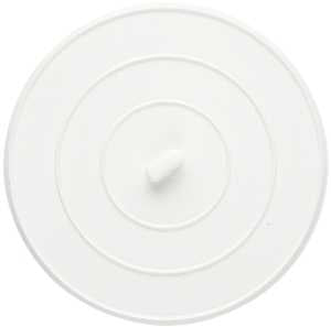 Plumb Pak PP820-14 Flat Suction Sink Stopper, Rubber, White, Polished Chrome, Pack of 6
