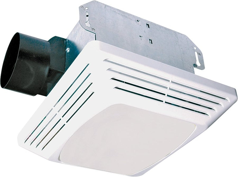 Air King ASLC Series ASLC70 Exhaust Fan with Light, 1.6 A, 120 V, 70 cfm Air, 4 sones, Fluorescent, Incandescent Lamp