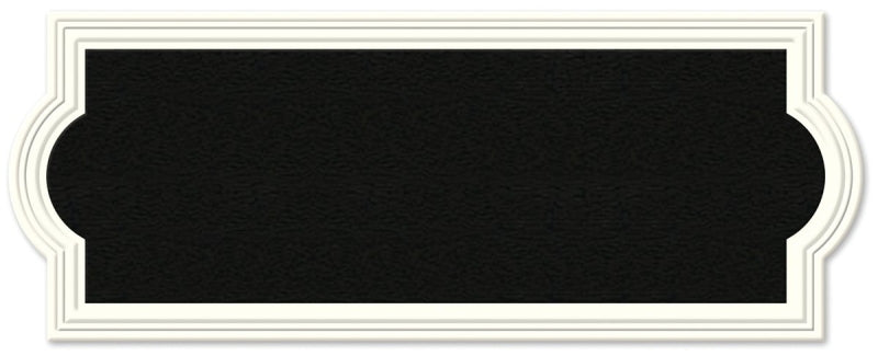 Hy-Ko AK-461 Address Plaque, Rectangular, Plastic, Off-White, Pack of 3