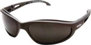 Edge TSM216 Polarized Safety Glasses, Smoke Lens, Black Frame, Unisex, Polycarbonate Lens, Full Frame, Nylon Frame