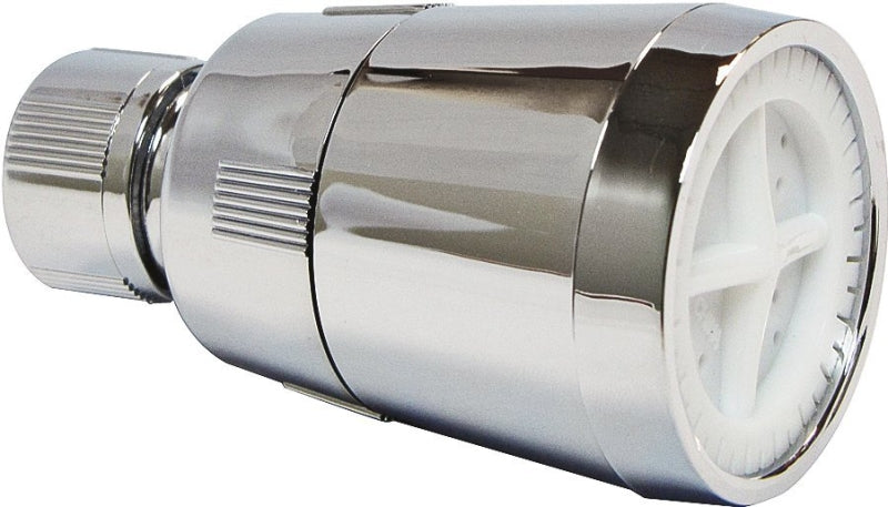 Plumb Pak Economy Series PP825-3 Showerhead, 2.5 gpm, 1/2 in Connection, Plastic, Chrome-Plated