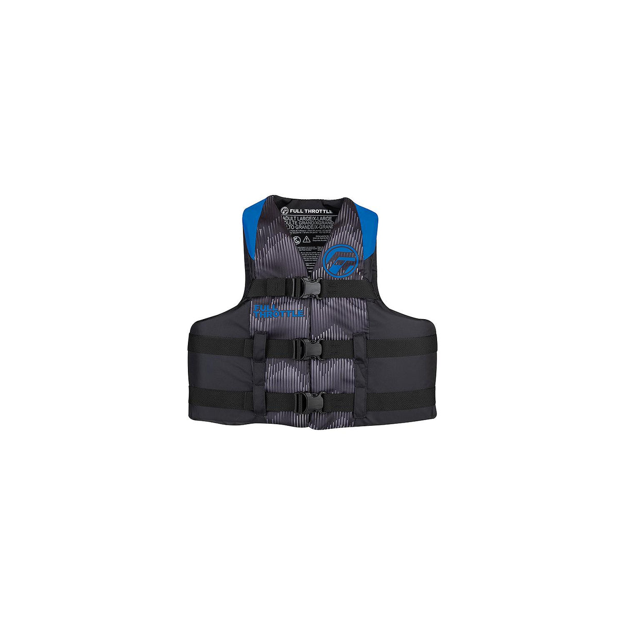 Full Throttle 11220050003022 Adult Nylon Life Vest, S/M, Blue