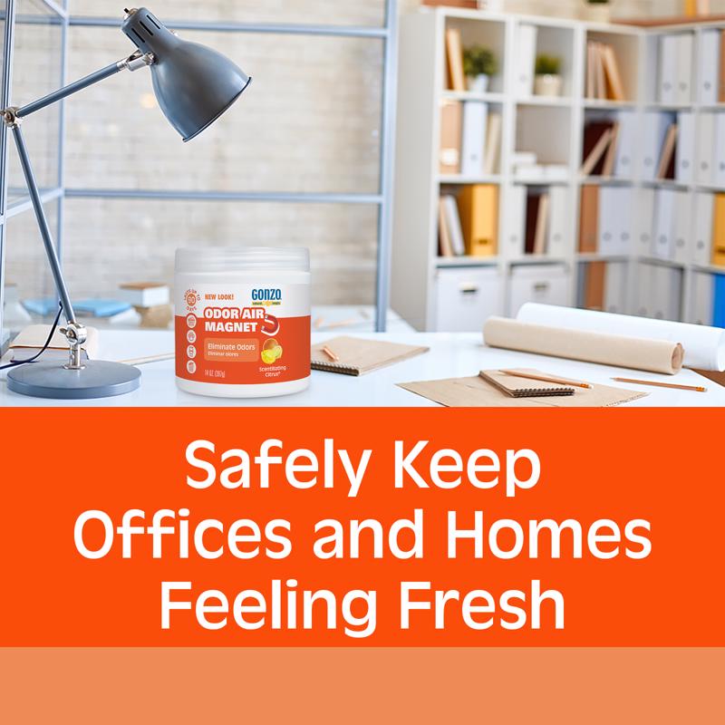 Gonzo Natural Magic Citrus Scent Odor Absorber 14 oz Gel