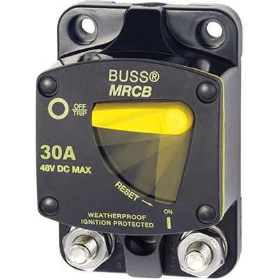 Blue Sea Systems 7136 187 Series DC Circuit Breaker - Surface Mount, 30 Amps