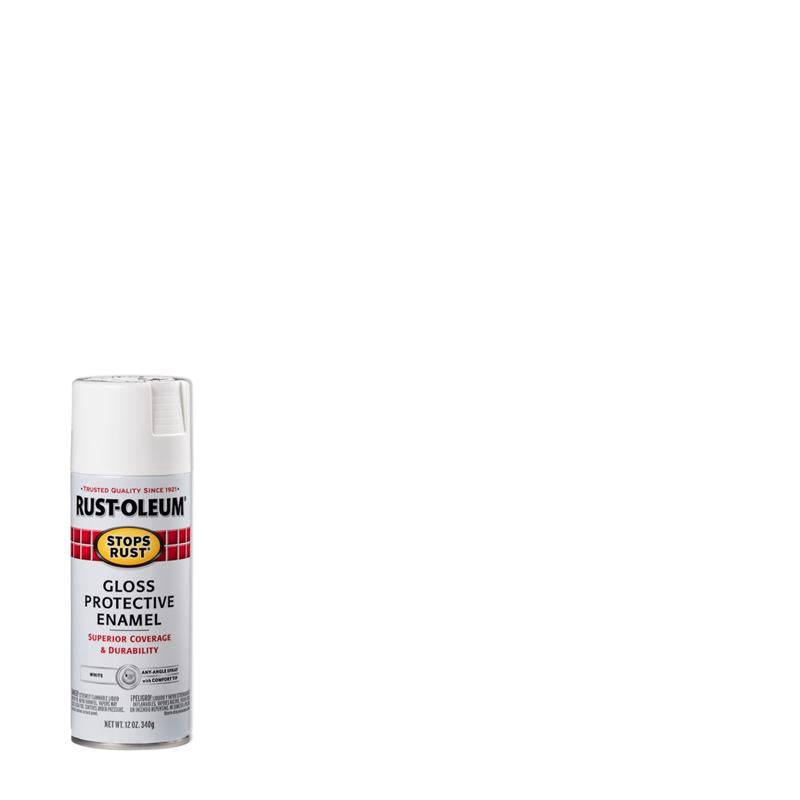 Rust-Oleum Stops Rust Gloss White Spray Paint 12 oz, Pack of 6