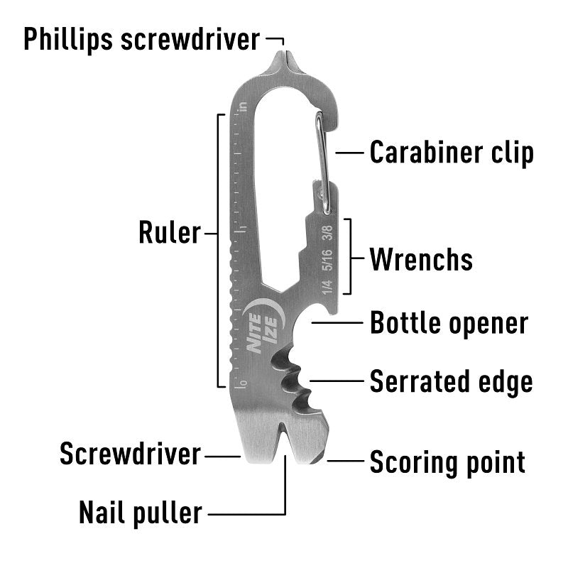KEY RING TOOL MICRO 8-IN-1 STL