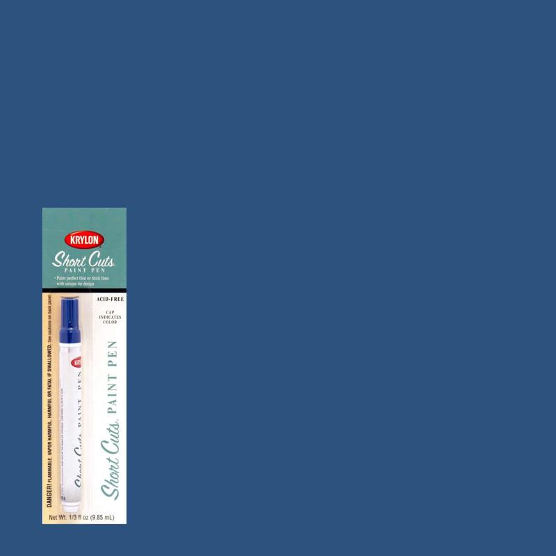 Krylon Short Cuts Ocean Blue Paint Pen Interior 0.33 oz, Pack of 6