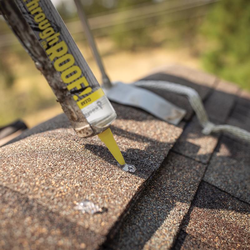 Sashco Through The Roof Gloss Clear Synthetic Rubber Roof Sealant 1 gal, Pack of 2