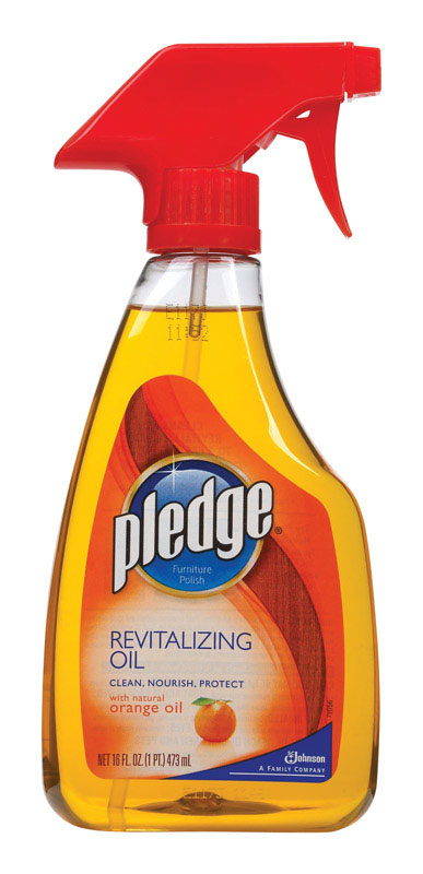 Pledge Revitalizing Oil Orange Scent Furniture Polish 16 oz Spray, Pack of 6