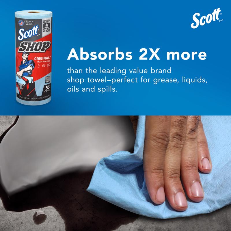 Scott Original Paper Shop Towels 9.4 in. W X 11 in. L 55 pk