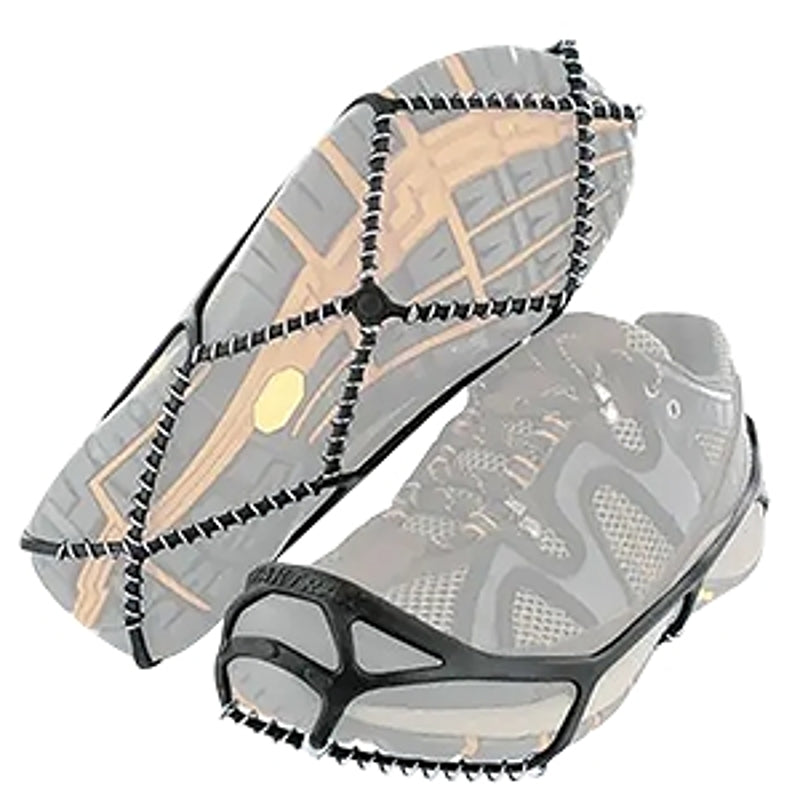 Yaktrax 08605 Shoe Traction Device, Lightweight, Unisex, L, Spikeless, Black