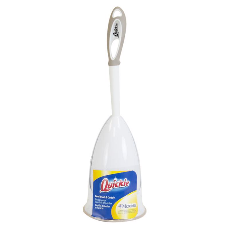 Quickie Home Pro 3.5 in. W Plastic/Rubber Handle Brush and Caddy