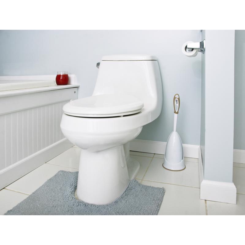 Quickie Home Pro 3.5 in. W Plastic/Rubber Handle Brush and Caddy