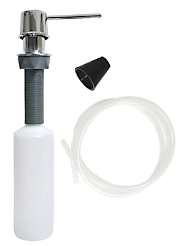 Danco 10037A Soap Dispenser with Nozzle, 12 oz Capacity, Metal/Plastic, Chrome-Plated