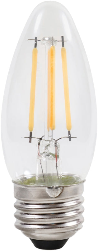 Sylvania Natural Series 40795 LED Bulb, Decorative, B10 Blunt Tip Lamp, 60 W Equivalent, E26 Medium Lamp Base, Dimmable