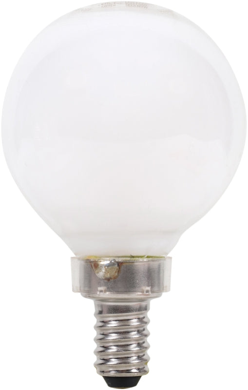Sylvania 40798 Natural LED Bulb, Decorative, G16.5 Lamp, 40 W Equivalent, E12 Lamp Base, Dimmable, Frosted
