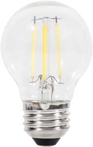 Sylvania 40850 Natural LED Bulb, Globe, G16.5 Lamp, 60 W Equivalent, E26 Lamp Base, Dimmable, Clear, Soft White Light
