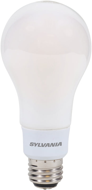 Sylvania 40777 LED Bulb, 3-Way, A21 Lamp, 100 W Equivalent, E26 Medium Lamp Base, Dimmable, Frosted, Soft White