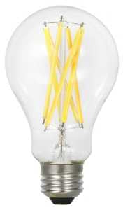Sylvania 40754 LED Bulb, General-Purpose, A21 Lamp, 100 W Equivalent, E26 Medium Lamp Base, Dimmable, Clear, Soft White