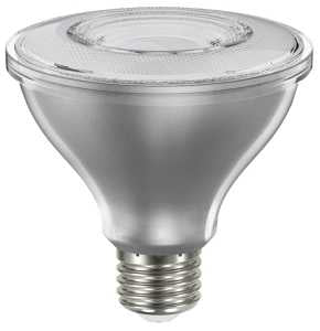 Sylvania Natural Series 40917 LED Bulb, PAR30 Lamp, E26 Medium Lamp Base, Dimmable, Clear, Daylight, 5000 K Color Temp