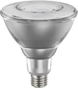 Sylvania 40899 Natural LED Bulb, Spotlight, 1100 Lumens, 13 W, PAR38 Lamp, E26 Lamp Base, Dimmable, Clear, Cool White
