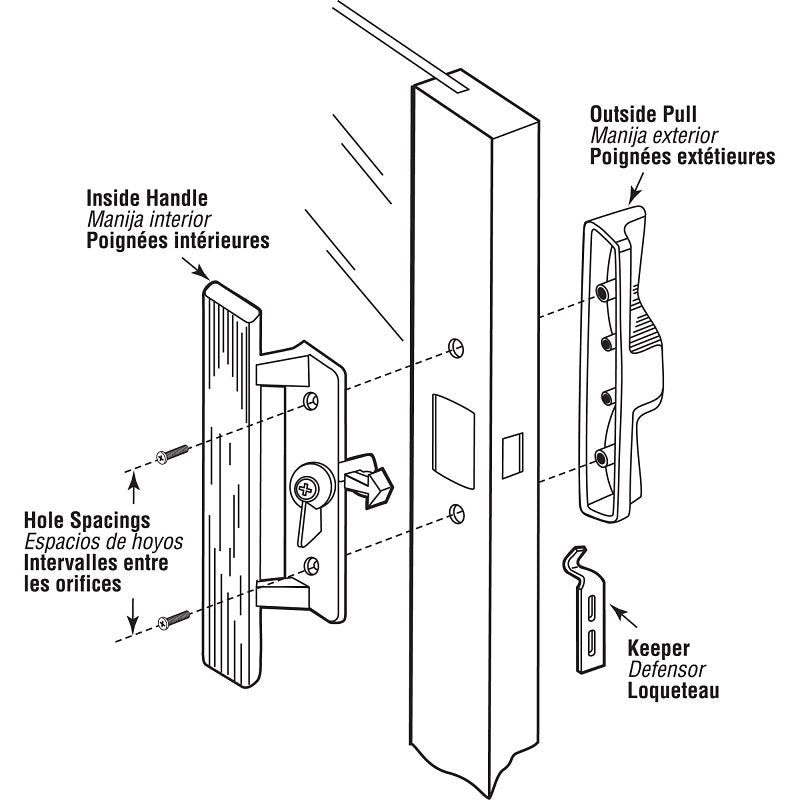 Prime-Line C 1095 Handleset, Wood