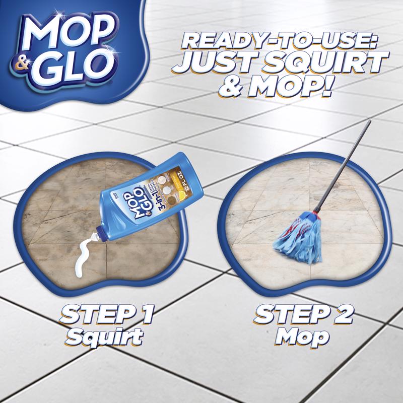 Mop & Glo Citrus Scent Floor Cleaner Liquid 32 oz