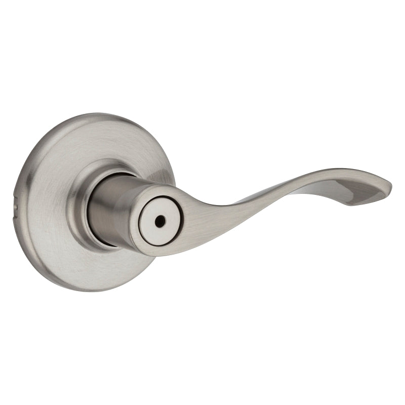 Kwikset 93001-882 Privacy Lever, Satin Nickel, Steel, Reversible Hand, 3 Grade, ADA Compliant