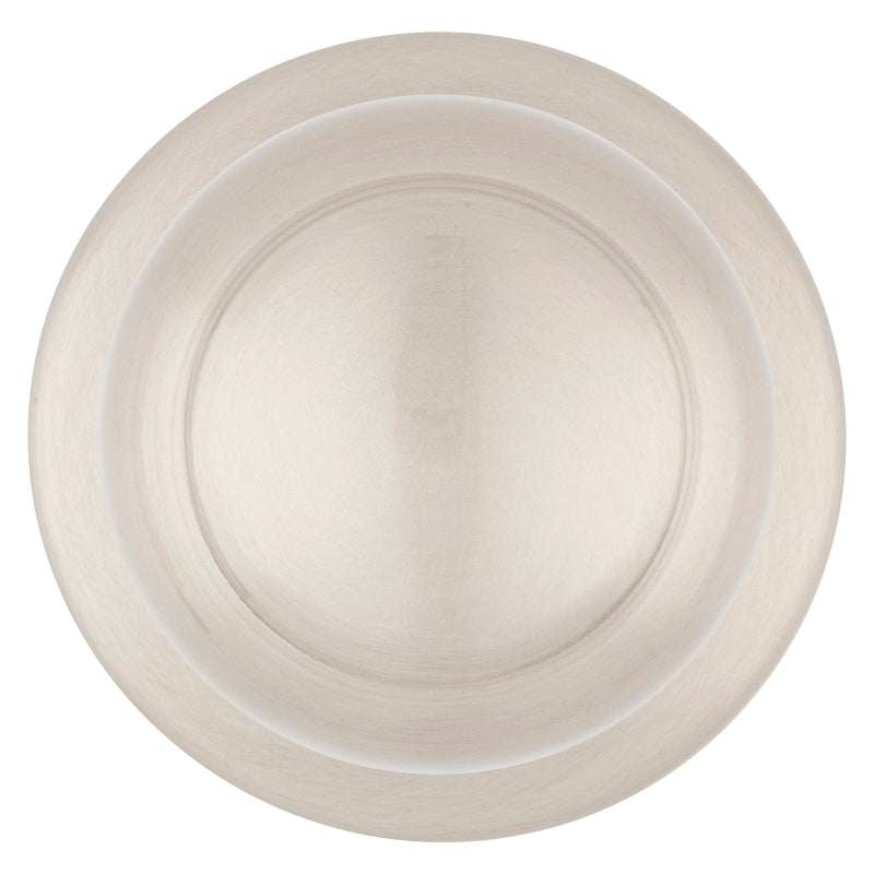 Kwikset 200CV 15 CP Passage Knob, Cove, 2-5/8 in H x 2-5/8 in W Dimensions, Zinc, Satin Nickel, 2-1/4 in Strike