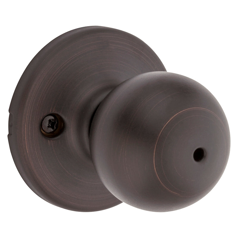Kwikset 300P 11P CP Privacy Lockset, Venetian Bronze, ADA Compliant, Reversible Hand