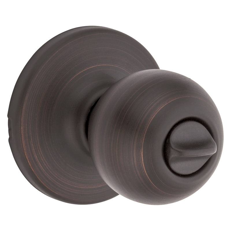 Kwikset 300P 11P CP Privacy Lockset, Venetian Bronze, ADA Compliant, Reversible Hand