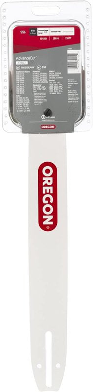 Oregon AdvanceCut 27857 Bar and Chain Combo, S Bar Nose Radius, 56-Drive Link, 91PX Chain, 3/8 in TPI/Pitch