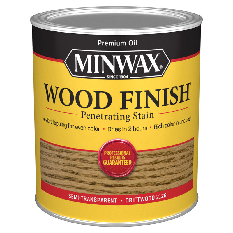 Minwax Wood Finish Semi-Transparent Driftwood Oil-Based Penetrating Wood Stain 1 qt
