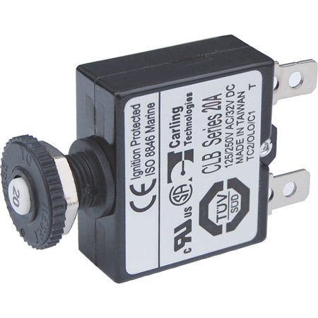Ckt Brkr Push Button 20A