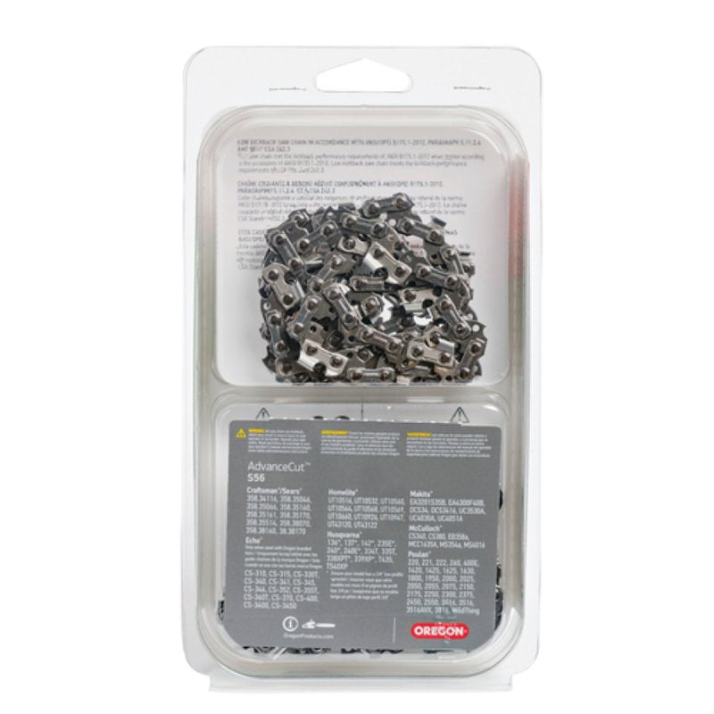Oregon S56T Chainsaw Chain, For: Craftsman Models Beginning in 358, Echo CS, Homelite Ranger Model Chainsaws, 0.05
