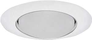 Halo 401P Recessed Light Trim, 6 in Dia, Metal Body, White