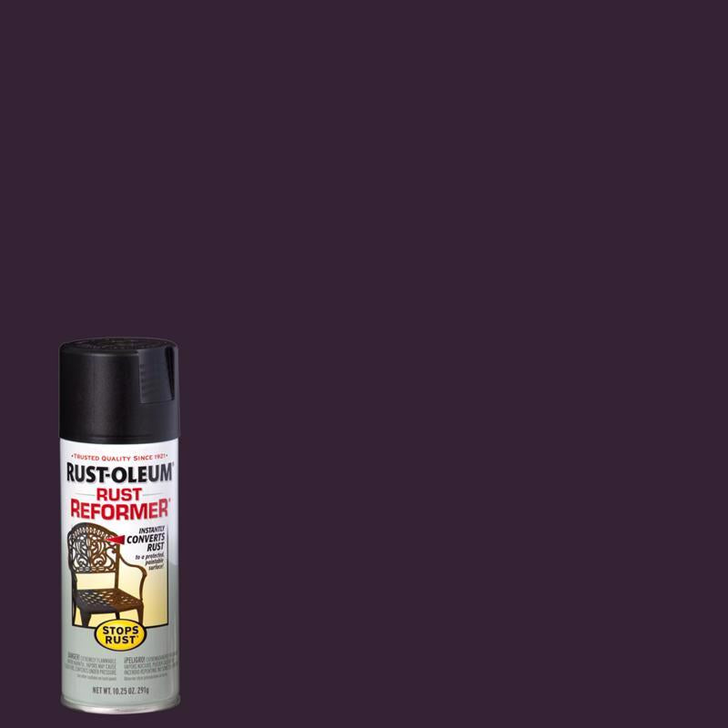 Rust-Oleum Stops Rust Indoor and Outdoor Flat Black Oil-Based Rust Reformer 10.25 oz, Pack of 6
