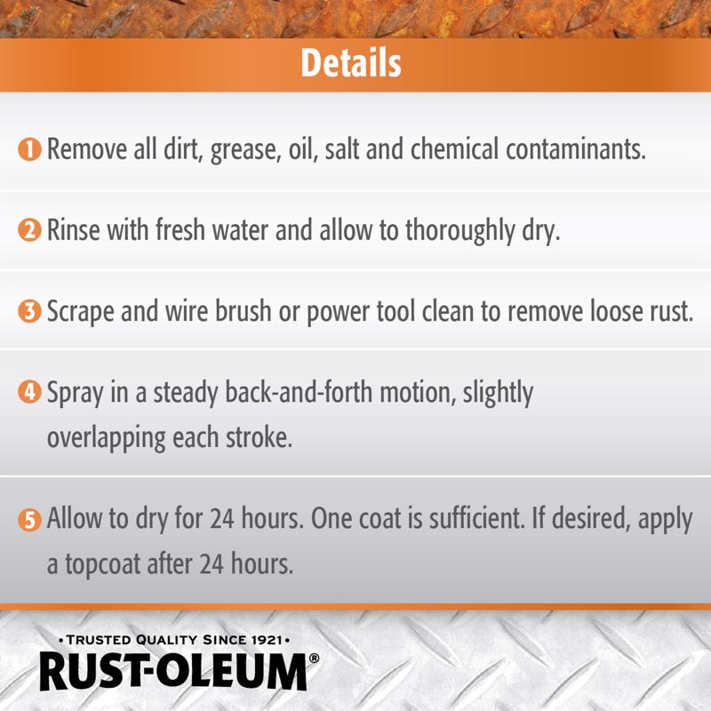 Rust-Oleum Stops Rust Indoor and Outdoor Flat Black Oil-Based Rust Reformer 10.25 oz, Pack of 6