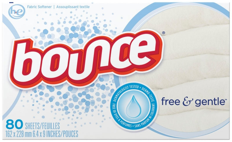 Bounce 82366 Fabric Softener Dryer Sheet, Pack of 9