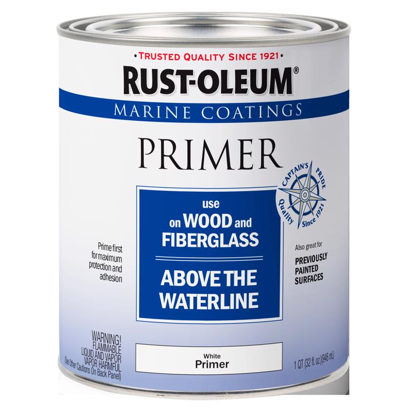 Rust-Oleum Marine Coatings Wood & Fiberglass White Primer 1 qt