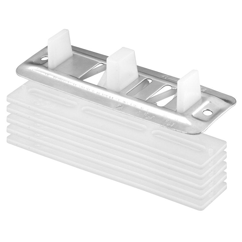 Prime-Line N 6661 Closet Door Guide, Plastic/Steel, White, Floor