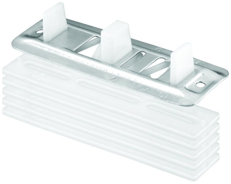 Prime-Line N 6661 Closet Door Guide, Plastic/Steel, White, Floor