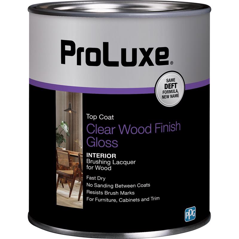 ProLuxe Gloss Clear Oil-Based Brushing Lacquer 1 qt, Pack of 4