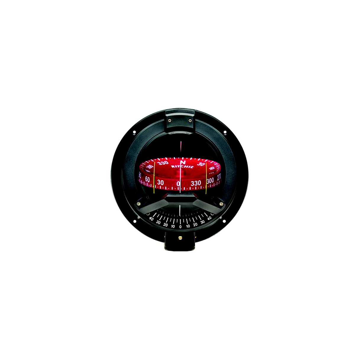 Navigator Compass, Bulkhead Mount, Combi Dial, Black